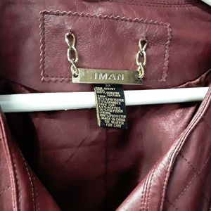 Iman leather jacket